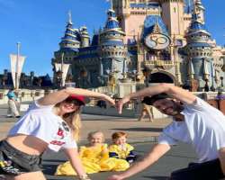 She went to Disneyland in February 2023 to keep the child inside alive.